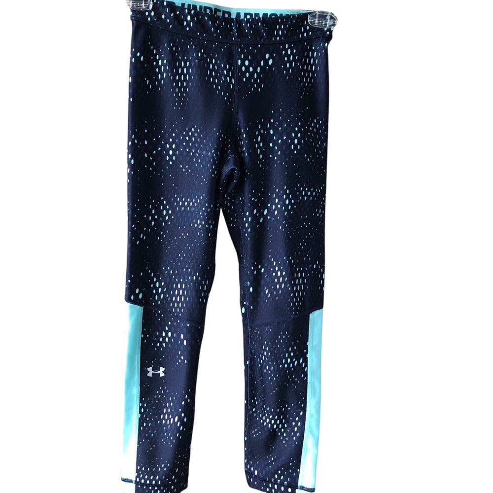 🎂Under Armour Navy and Light Blue Leggings —#023